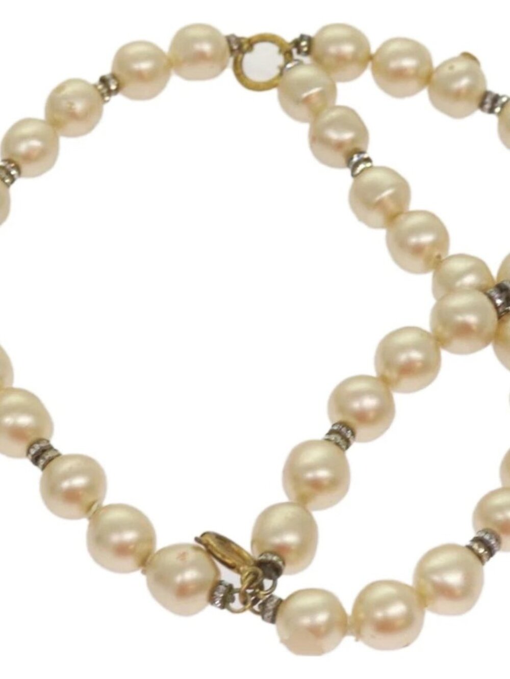 CHANEL Pearl Bracelet metal White CC - Picture 2 of 8